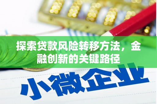 张家界探索贷款风险转移方法，金融创新的关键路径