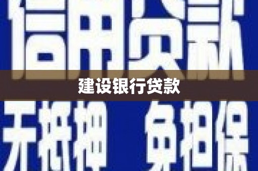 张家界建设银行贷款