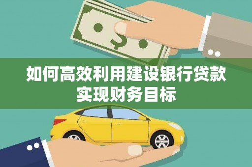 张家界如何高效利用建设银行贷款实现财务目标