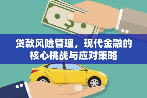 张家界贷款风险管理，现代金融的核心挑战与应对策略