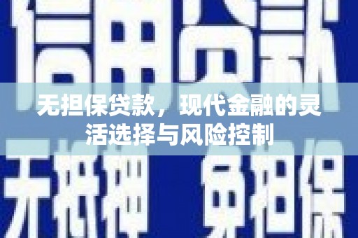张家界无担保贷款，现代金融的灵活选择与风险控制