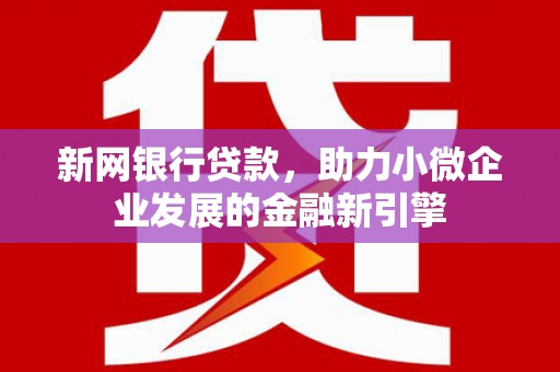 张家界新网银行贷款，助力小微企业发展的金融新引擎