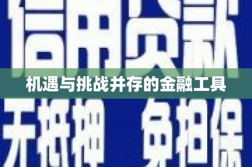 张家界机遇与挑战并存的金融工具