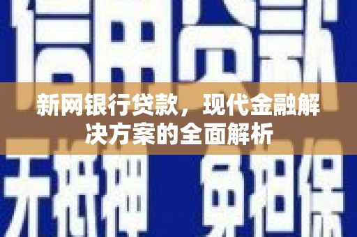张家界新网银行贷款，现代金融解决方案的全面解析