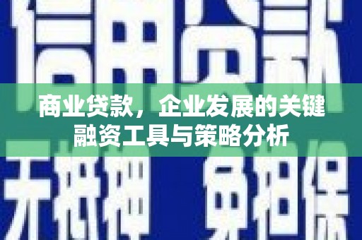 张家界商业贷款，企业发展的关键融资工具与策略分析