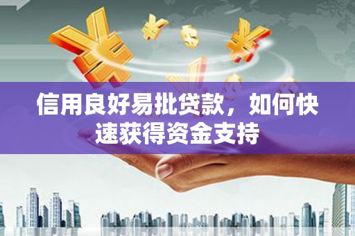 张家界信用良好易批贷款，如何快速获得资金支持