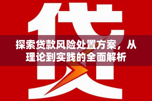 张家界探索贷款风险处置方案，从理论到实践的全面解析