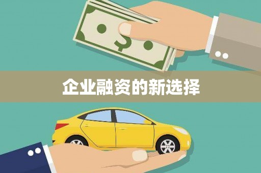 张家界企业融资的新选择