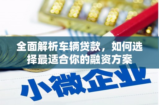 张家界全面解析车辆贷款，如何选择最适合你的融资方案