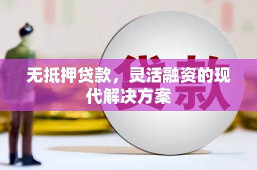 张家界无抵押贷款，灵活融资的现代解决方案