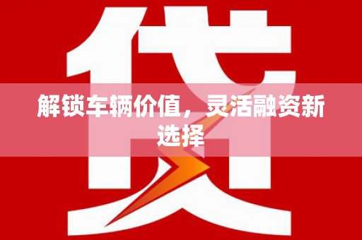 张家界解锁车辆价值，灵活融资新选择