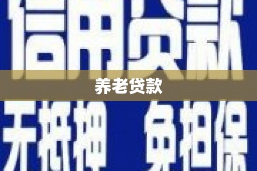 张家界养老贷款