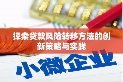 张家界探索贷款风险转移方法的创新策略与实践